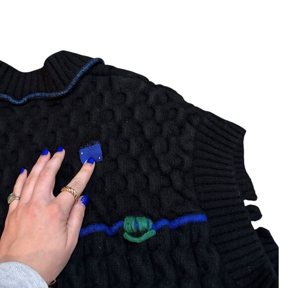 Ader Error x Zara 20FW Heavy Knit 100% Wool Distressed Vest - Picture 5 of 8